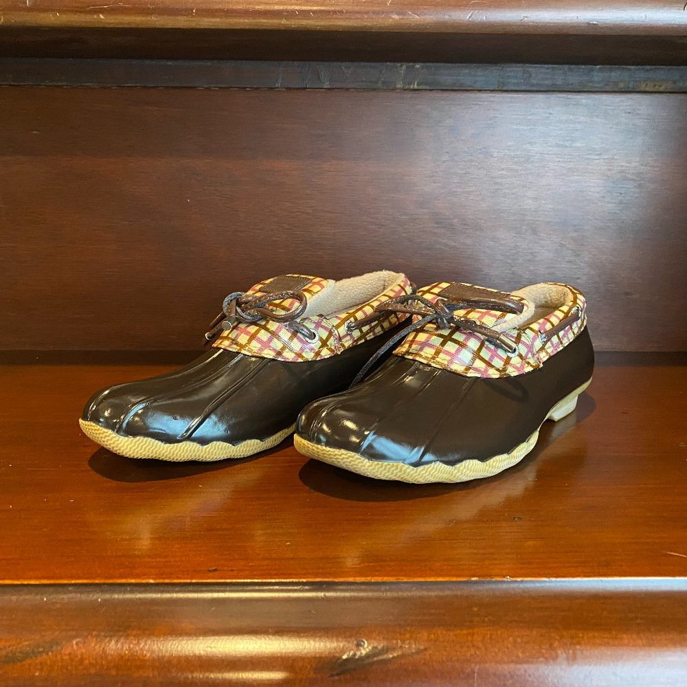 Sperry Brown Leather Waterproof Duck Boots